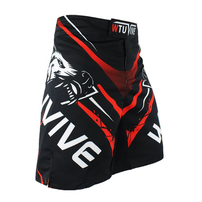 WTUVIVE MMA 2017 New Boxing Features Sports Training Muay Thai Fitness Personal Fight Shorts Muay Thai Boxing Shorts Short Mma