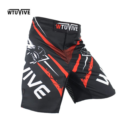 WTUVIVE MMA 2017 New Boxing Features Sports Training Muay Thai Fitness Personal Fight Shorts Muay Thai Boxing Shorts Short Mma