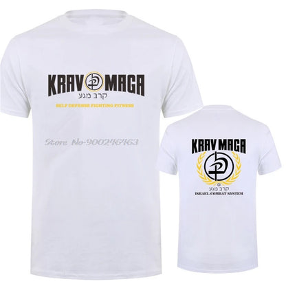 Krav Maga Israel Combat System Self Defense IDF MMA Martial Arts T Shirt Men Tees Krav Maga T-Shirts Short Sleeve Tops