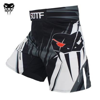 SOTF Mma Adults Venomous Snake Geometric Tiger Muay Thai Boxing Shorts Mma Shorts Boxing Clothing Fight Shorts Sanda