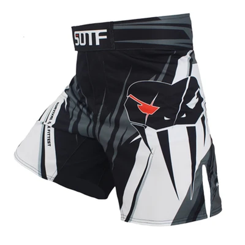 SOTF Mma Adults Venomous Snake Geometric Tiger Muay Thai Boxing Shorts Mma Shorts Boxing Clothing Fight Shorts Sanda