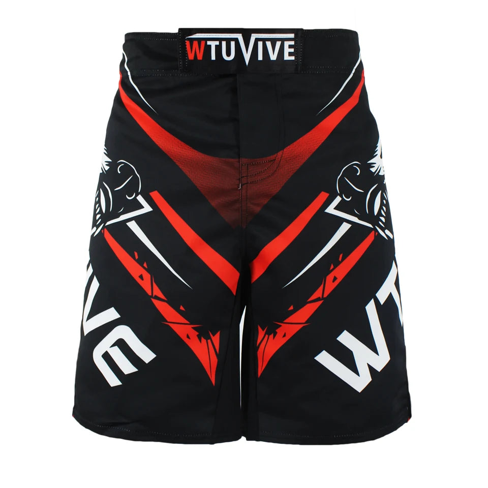 WTUVIVE MMA 2017 New Boxing Features Sports Training Muay Thai Fitness Personal Fight Shorts Muay Thai Boxing Shorts Short Mma