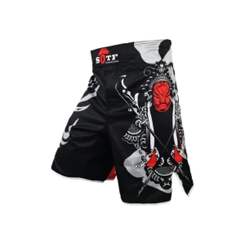 SOTF Mma Shorts Boxing Muay Thai Boxing Trunks Tiger Muay Thai Kickboxing Fight Wear Guan Yu China'S Wind SOTF Mma Pretorian