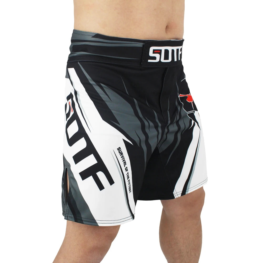 SOTF Mma Adults Venomous Snake Geometric Tiger Muay Thai Boxing Shorts Mma Shorts Boxing Clothing Fight Shorts Sanda