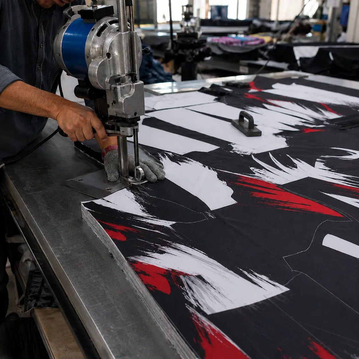 Fabric Cutting fight shorts