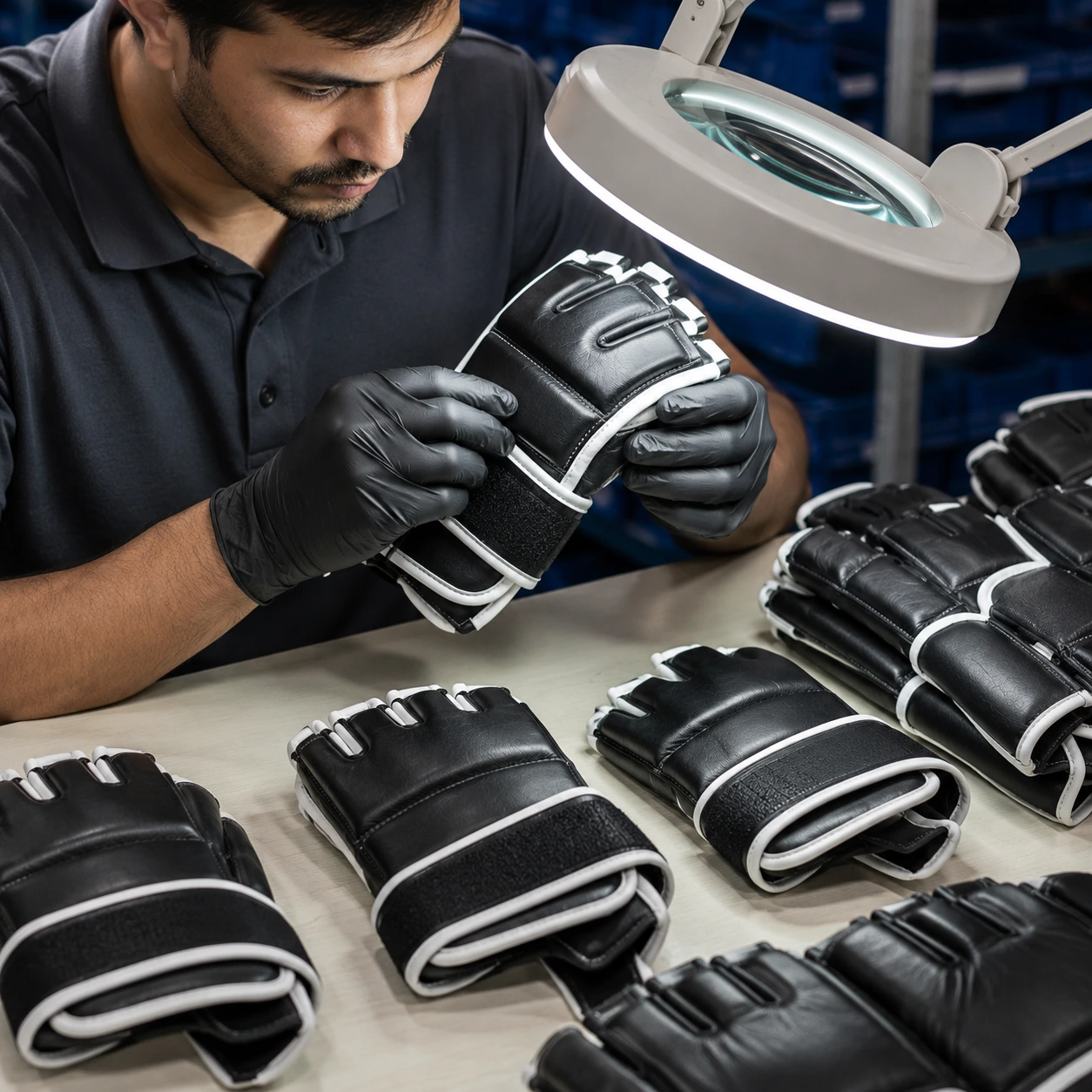 Quality Control Checks mma gloves