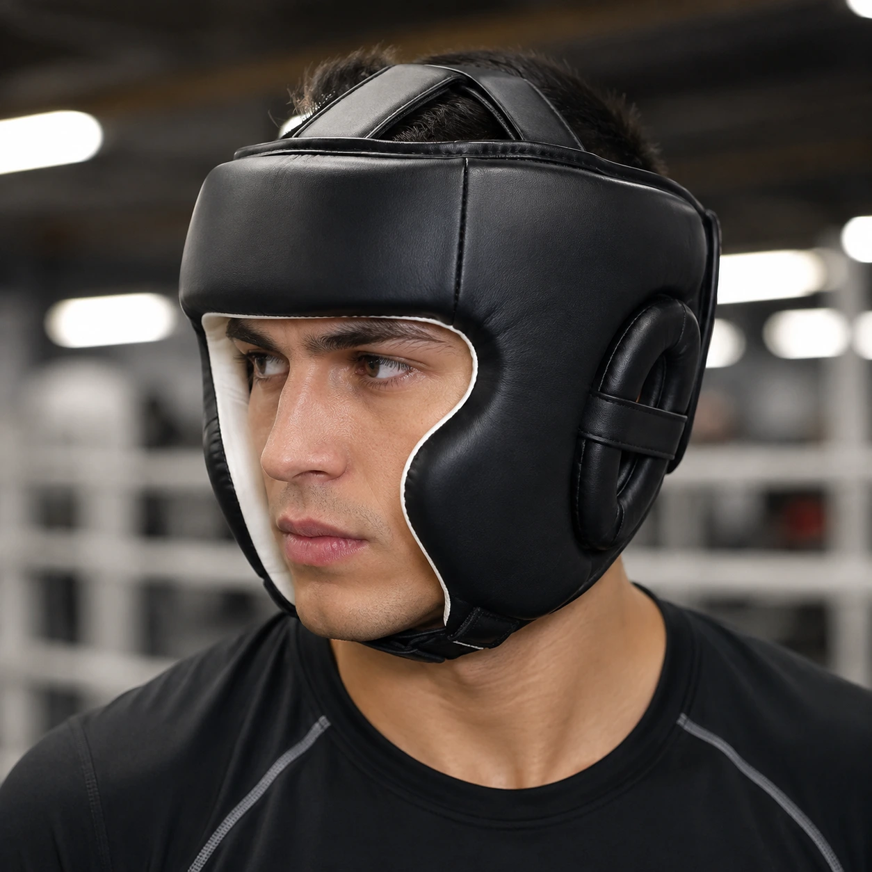 Open-face head guard