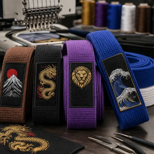 Custom Embroidered BJJ Belts