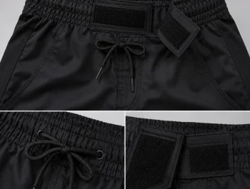 Elastic Waistband with DrawstringVelcro Closure