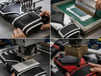 custom embroidery printing mma gloves